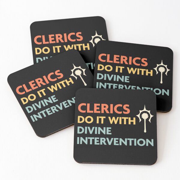 Item preview, DnD Clerics Do It With Divine Intervention designed and sold by sunburstrpg.