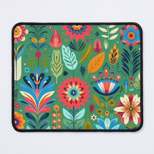 Item preview, Scandinavian Folk Art floral pattern  designed and sold by FOLK ART FUSION by heidiannemorris.