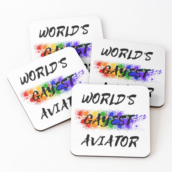 Item preview, World's Gayest Aviator designed and sold by LuckyKermit.
