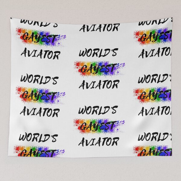 Item preview, World's Gayest Aviator designed and sold by LuckyKermit.