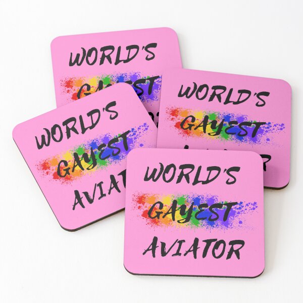 Item preview, World's Gayest Aviator In Pink designed and sold by LuckyKermit.