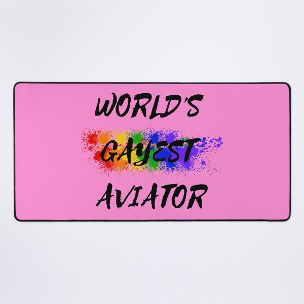 Item preview, World's Gayest Aviator In Pink designed and sold by LuckyKermit.