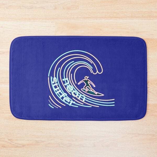 Item preview, Neon Wave Rider - Surf's Luminous Dance designed and sold by leyfinder.