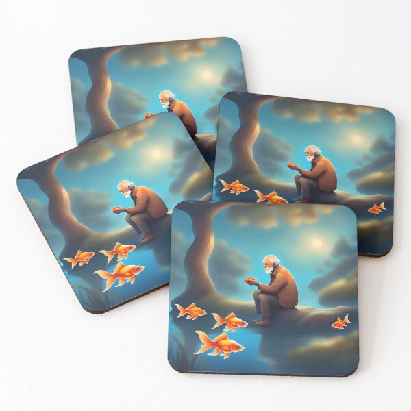 Item preview, Solitude by the Lake: The Old Man and the Goldfish designed and sold by CaseGallagher.