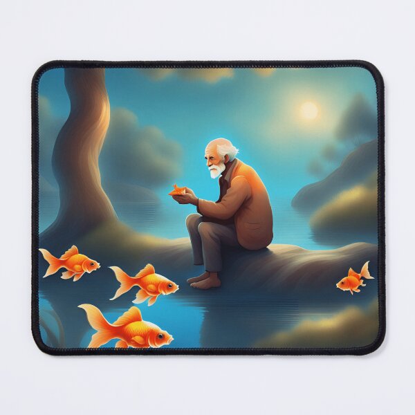 Item preview, Solitude by the Lake: The Old Man and the Goldfish designed and sold by CaseGallagher.