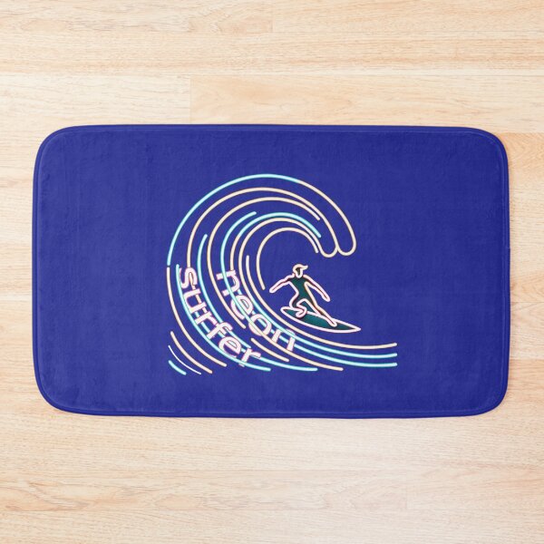 Item preview, Neon Wave Rider - Surf's Luminous Dance designed and sold by leyfinder.