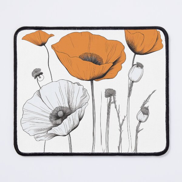 Item preview, California poppies - orange spring blossom designed and sold by JNM-Design.