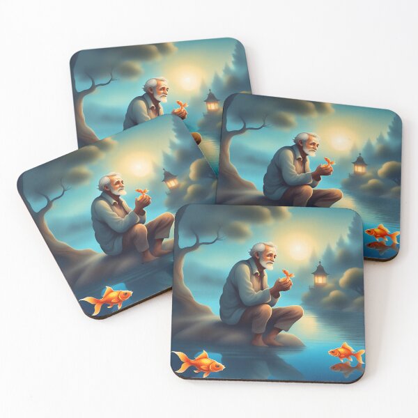 Item preview, Timeless Moments: The Old Man's Bond with the Goldfish designed and sold by CaseGallagher.