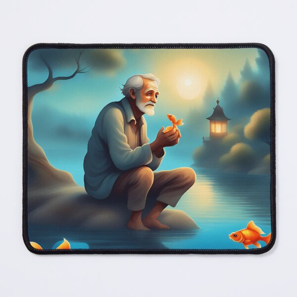 Item preview, Timeless Moments: The Old Man's Bond with the Goldfish designed and sold by CaseGallagher.