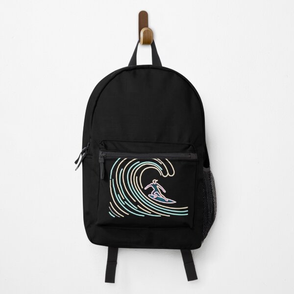 Item preview, Neon Wave Rider - Surf's Luminous Dance designed and sold by leyfinder.