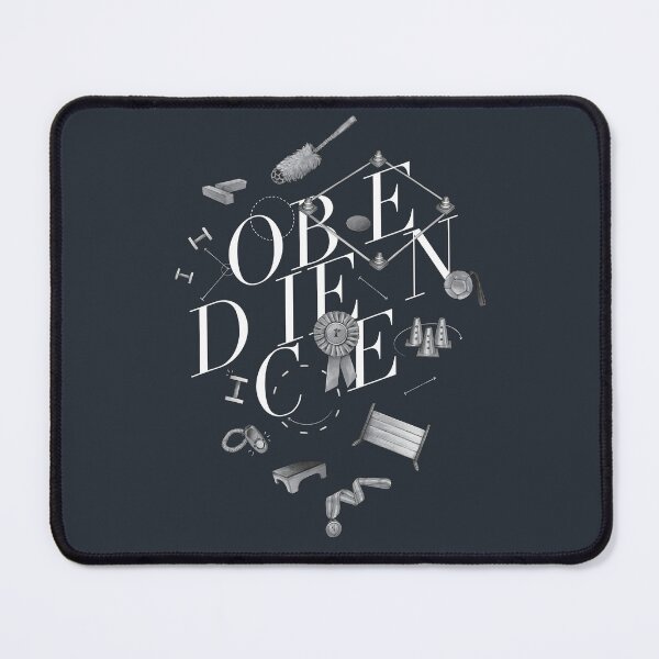 Item preview, Obedience Lettering with Hand Drawn Exercise Illustrations Off Black designed and sold by JustPawsome.
