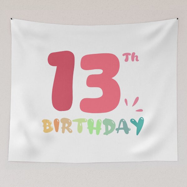 Item preview, Happy 13th Birthday designed and sold by SimpleP.