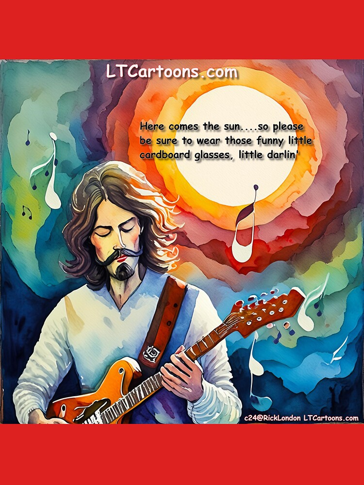 Thumbnail 7 of 7, Classic T-Shirt, Here Comes The Sun At Full Eclipse Little Darlin' designed and sold by ltcartoons.