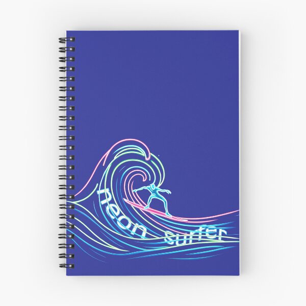 Item preview, Neon Wave Rider - Surf's Luminous Dance designed and sold by leyfinder.