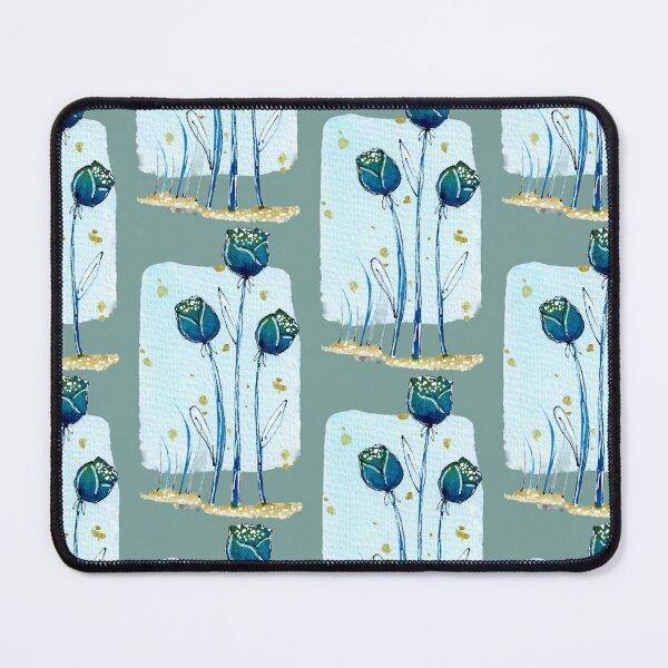 Item preview, Beautiful Navy Blue Flowers Design designed and sold by HanliesArt.