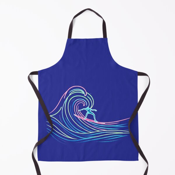 Item preview, Neon Wave Rider - Surf's Luminous Dance designed and sold by leyfinder.