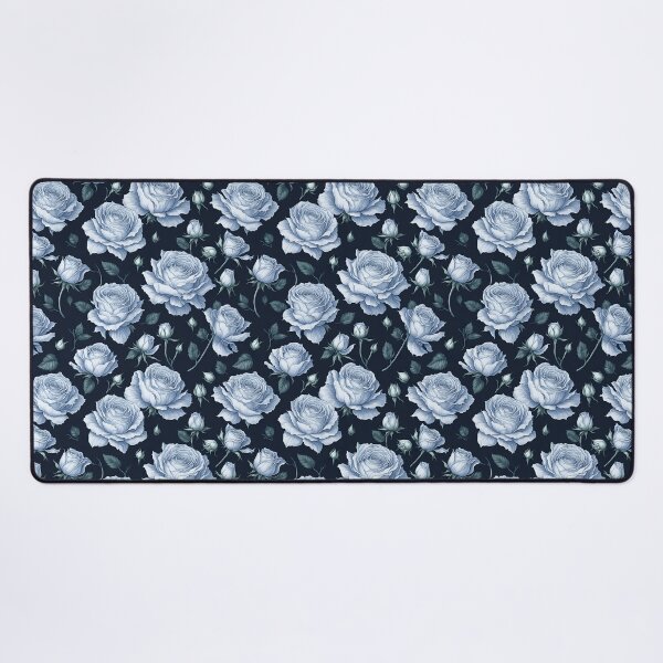 Item preview, Blue roses seamless pattern designed and sold by Andrey-Myagkov.