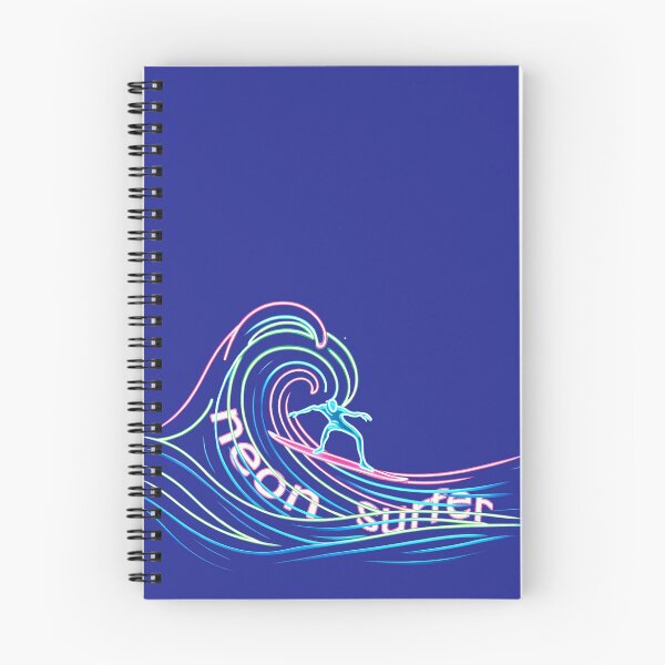 Item preview, Neon Wave Rider - Surf's Luminous Dance designed and sold by leyfinder.