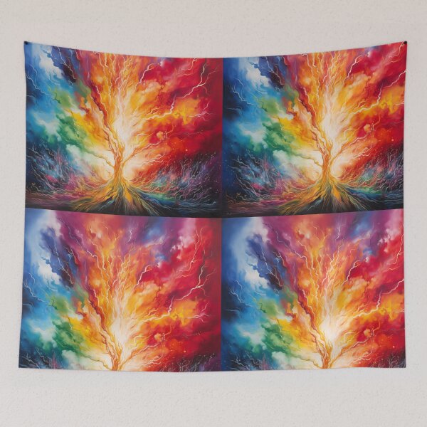 Item preview, Rainbow Fire Cosmic Burst designed and sold by AdiRemba.