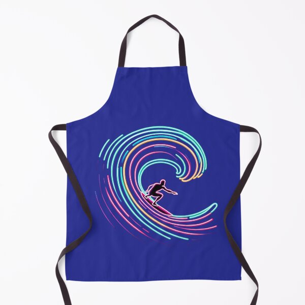 Item preview, Neon Crest Odyssey - The Surfer's Luminous Trail designed and sold by leyfinder.