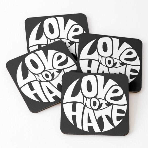 Item preview, Love Not Hate - WHITE designed and sold by DarkSunglasses.