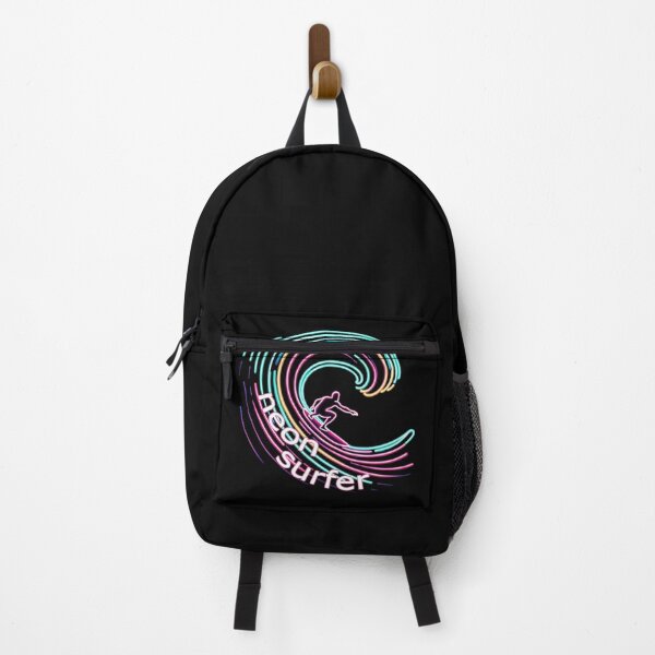Item preview, Neon Crest Odyssey - The Surfer's Luminous Trail designed and sold by leyfinder.
