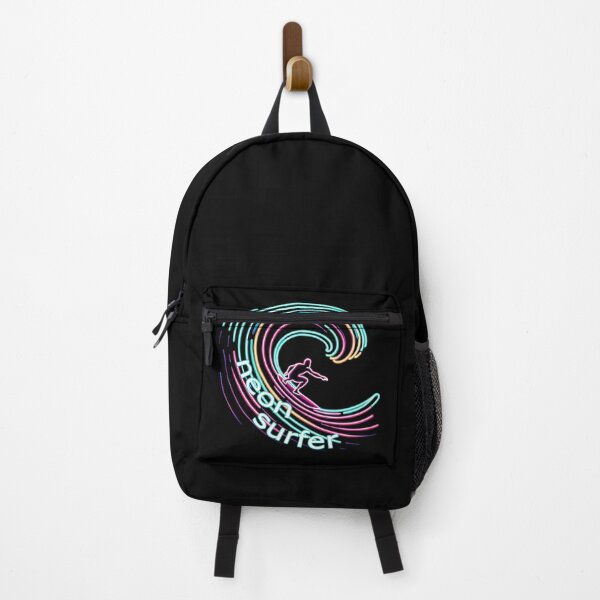 Item preview, Neon Crest Odyssey - The Surfer's Luminous Trail designed and sold by leyfinder.