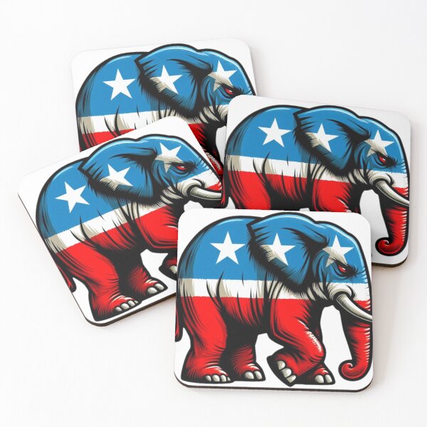 Item preview, Republican elephant  designed and sold by AresArts.