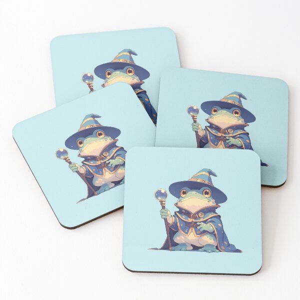 Item preview, Cute Kawaii Froggy Wizard Magical Frog designed and sold by CozyKawaiiArt.