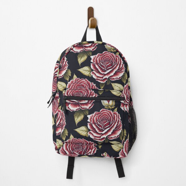 Item preview, Red with white roses seamless pattern designed and sold by Andrey-Myagkov.