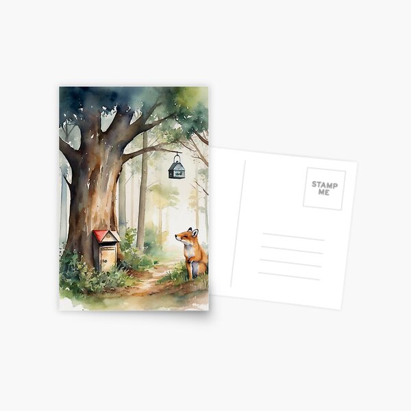 Item preview, Curious Fox and the Mailbox designed and sold by DaffodilArts.