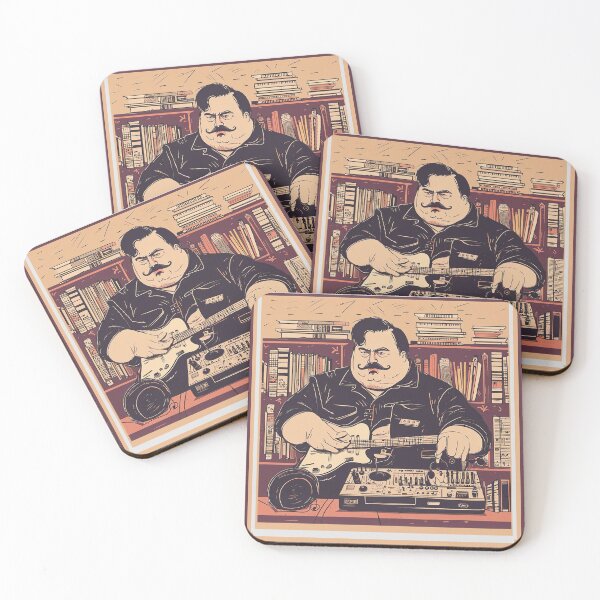 Item preview, Chubby Musician Plays Solo Music in a Library designed and sold by ColorByBlank.