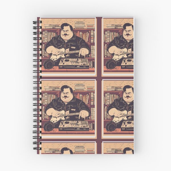 Item preview, Chubby Musician Plays Solo Music in a Library designed and sold by ColorByBlank.