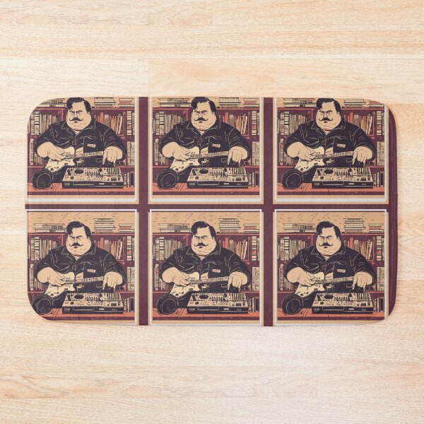 Item preview, Chubby Musician Plays Solo Music in a Library designed and sold by ColorByBlank.