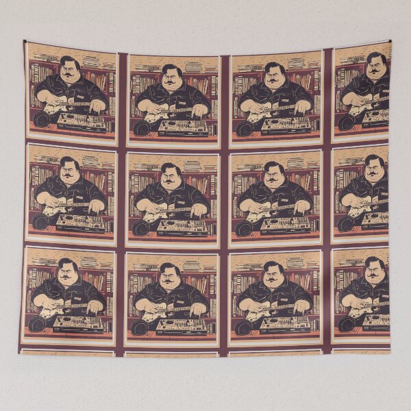 Item preview, Chubby Musician Plays Solo Music in a Library designed and sold by ColorByBlank.