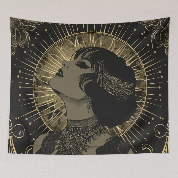 Item preview, Gold and Black Gothic Roaring 20's Woman designed and sold by dcrc.