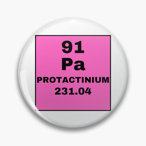 Item preview, Periodic Table Of Elements - 91 (Pa) Protactinium designed and sold by ArtsyCity.