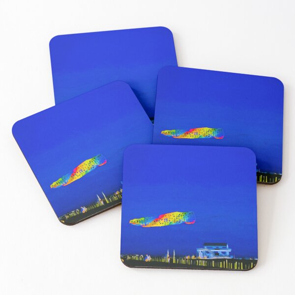 Item preview, Fluorescent Pride Kite Beach designed and sold by asanaworld.