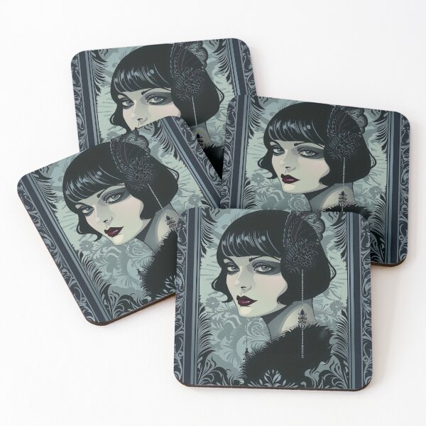Item preview, Blue and Black Gothic Roaring 20's Woman designed and sold by dcrc.