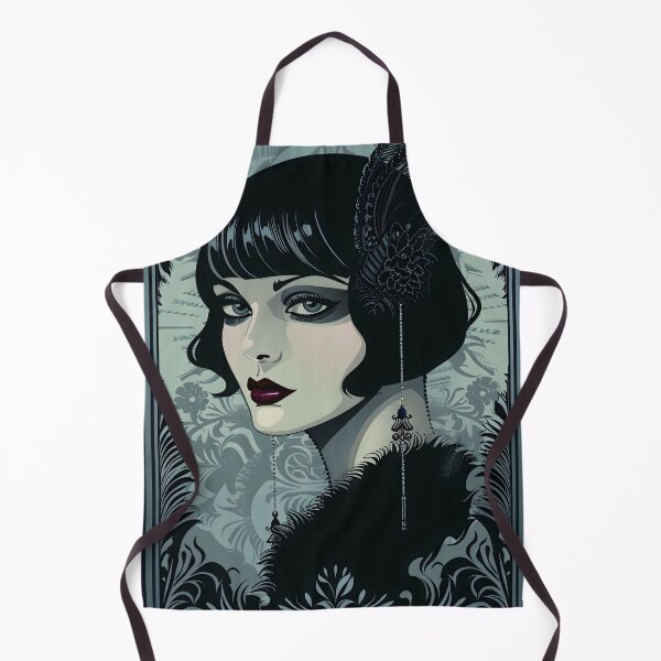 Item preview, Blue and Black Gothic Roaring 20's Woman designed and sold by dcrc.