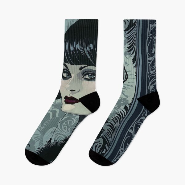 Item preview, Blue and Black Gothic Roaring 20's Woman designed and sold by dcrc.