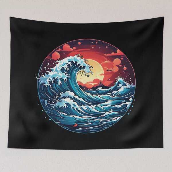 Item preview, Ocean Wave Crash designed and sold by Planetporridge.