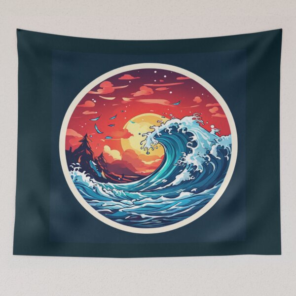 Item preview, Ocean Wave designed and sold by Planetporridge.