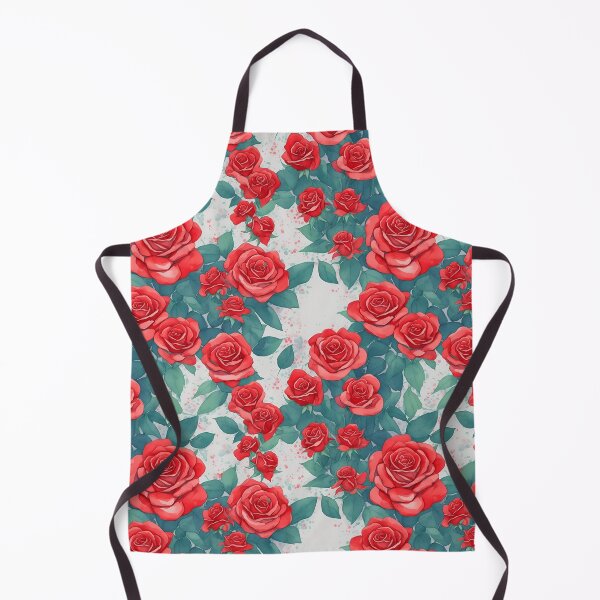 Item preview, Red watercolor painting roses seamless pattern designed and sold by Andrey-Myagkov.