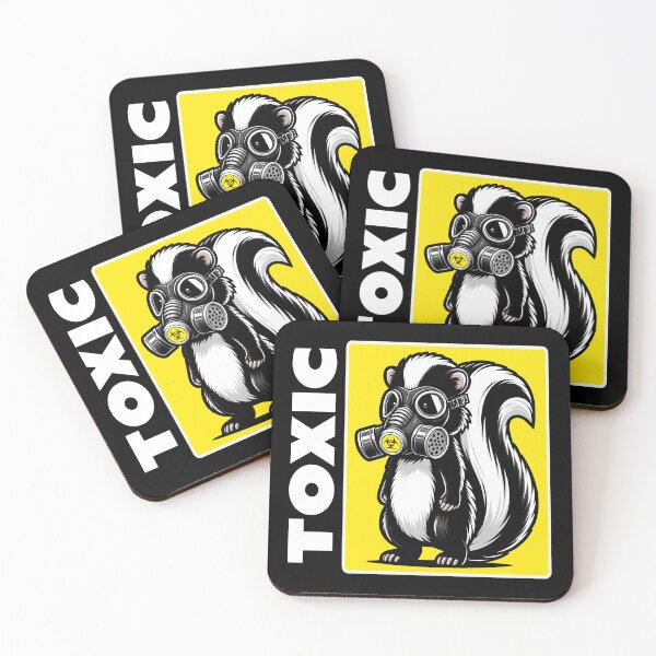 Item preview, Skunk with gas mask - Toxic Biohazard Warning designed and sold by Infinitee8hirts.