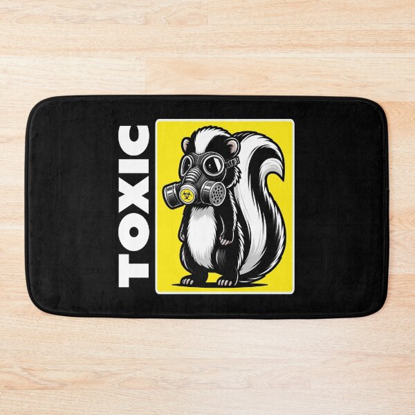 Item preview, Skunk with gas mask - Toxic Biohazard Warning designed and sold by Infinitee8hirts.