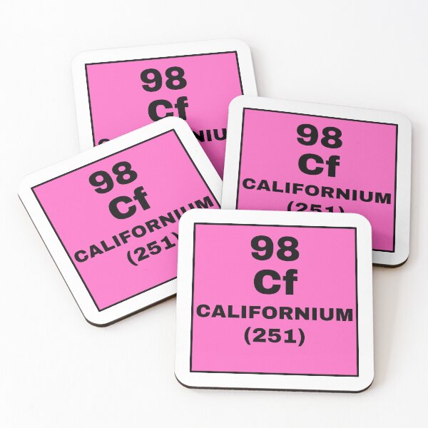 Item preview, Periodic Table Of Elements - 98 (Cf) Californium designed and sold by ArtsyCity.