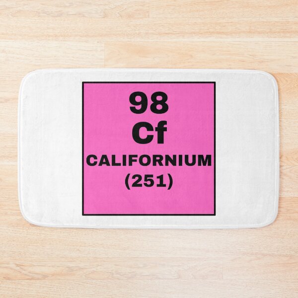 Item preview, Periodic Table Of Elements - 98 (Cf) Californium designed and sold by ArtsyCity.