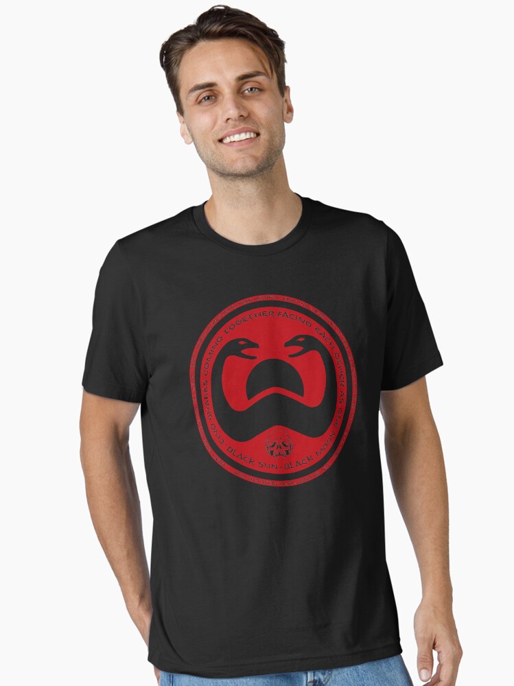 Thumbnail 1 of 7, Essential T-Shirt, Thulsa Doom Black Sun Black Moon designed and sold by Purakushi.