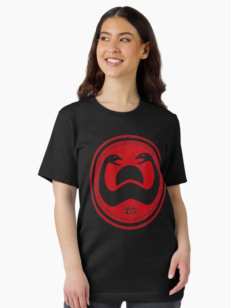 Thumbnail 2 of 7, Essential T-Shirt, Thulsa Doom Black Sun Black Moon designed and sold by Purakushi.